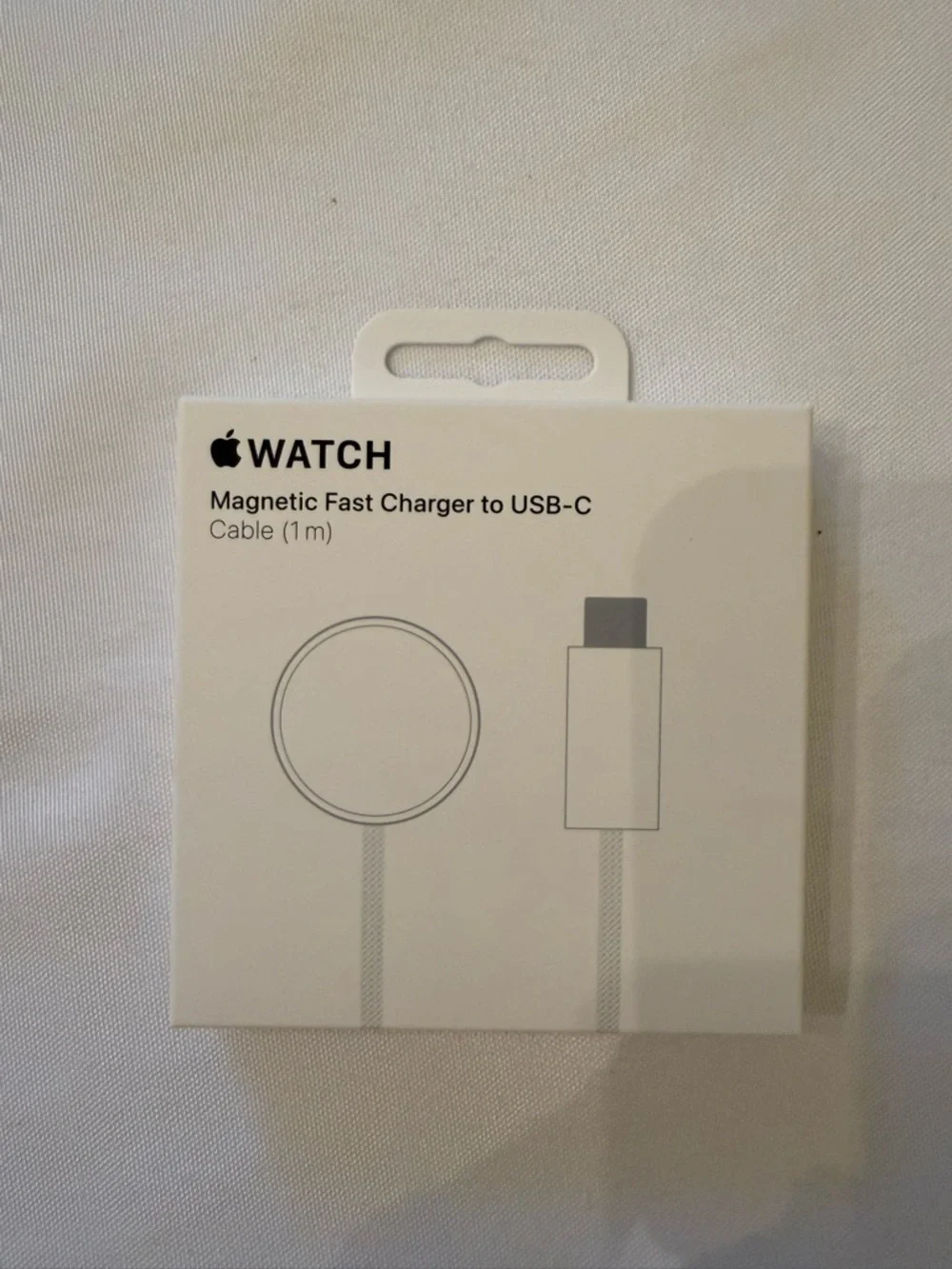 Apple Store White Braided Magnetic Fast Charging Cable with USB-C